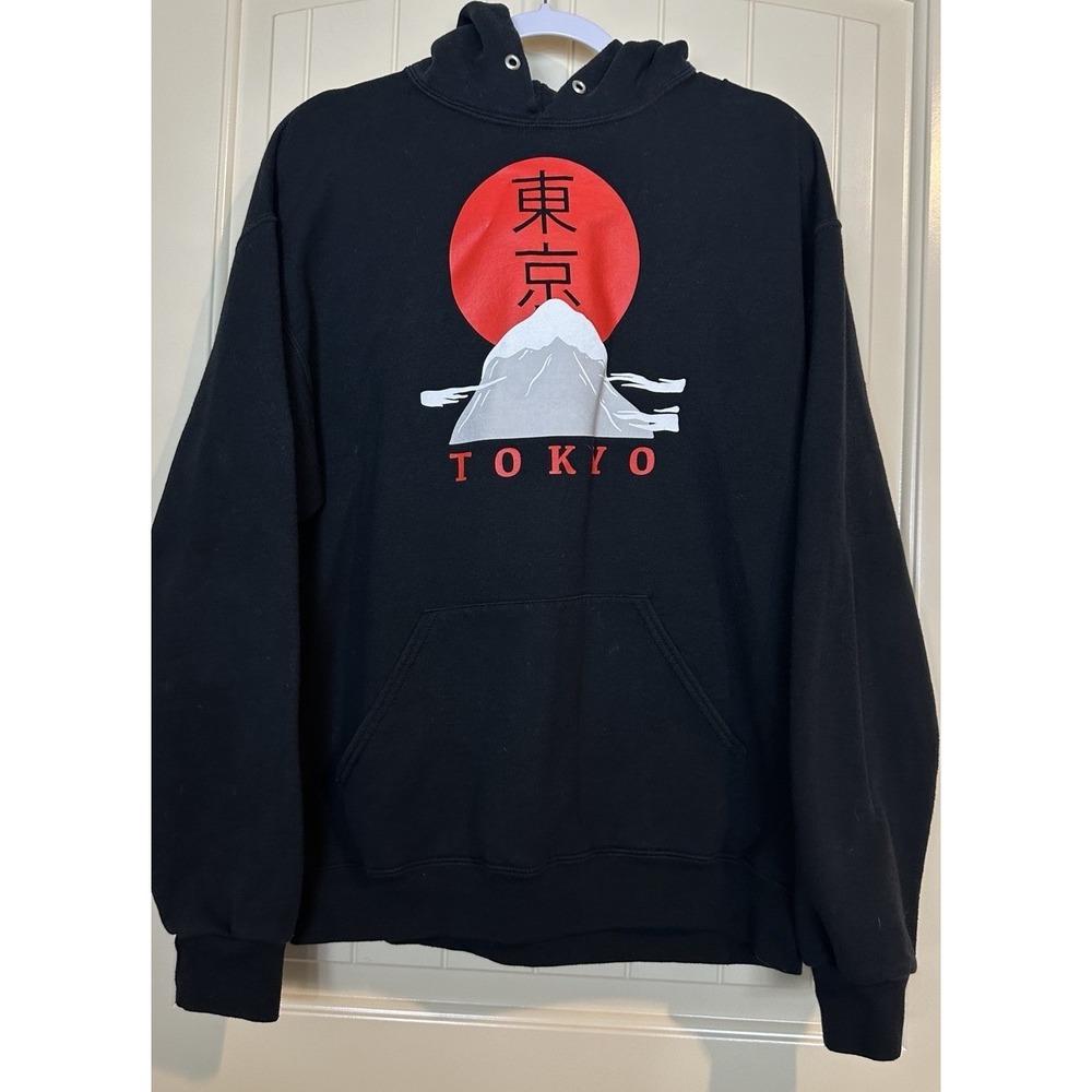 The Bowery Mount Fuji Tokyo Japan Japanese Sweatshirt Hoodie Sz L Culture